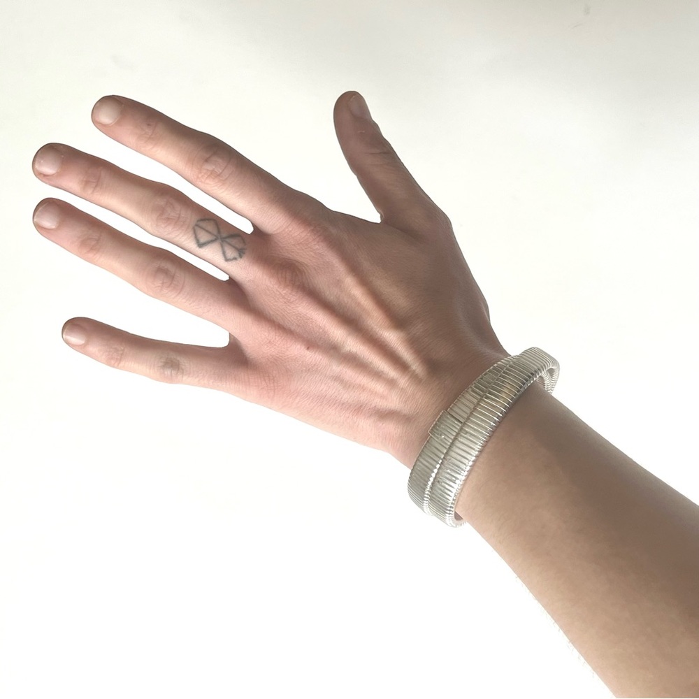 J. Crew Silver Double Wrap Bracelet
